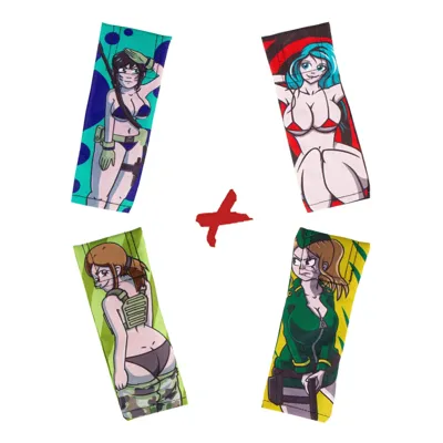 4 Er Set Laufsocke, 17x7,5cm, Ultimate Girls - Sniper