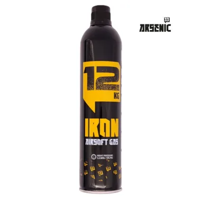 Gas Iron 12kg sin Silicona 600ml - Arsenic
