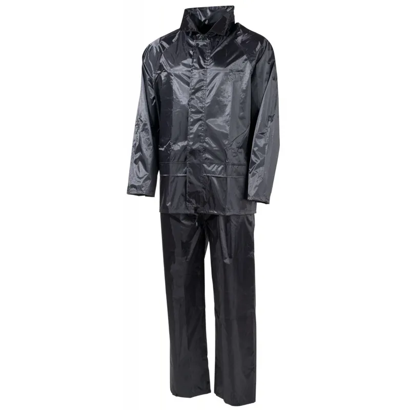 MFH Regenanzug · Negro