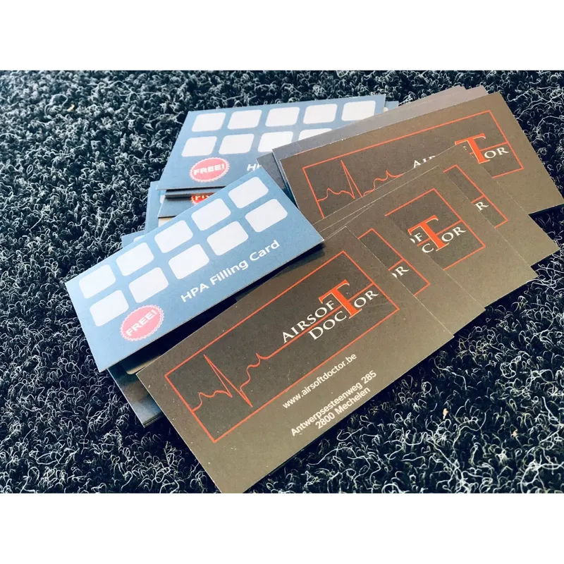 HPA Filling Card