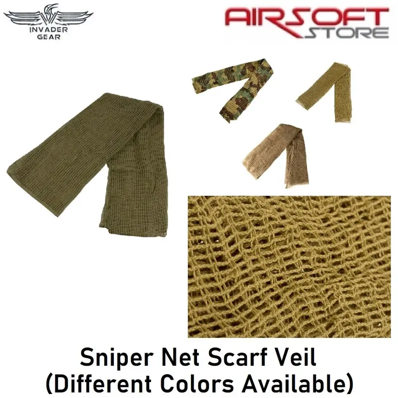 Net Scarf Veil · Negro