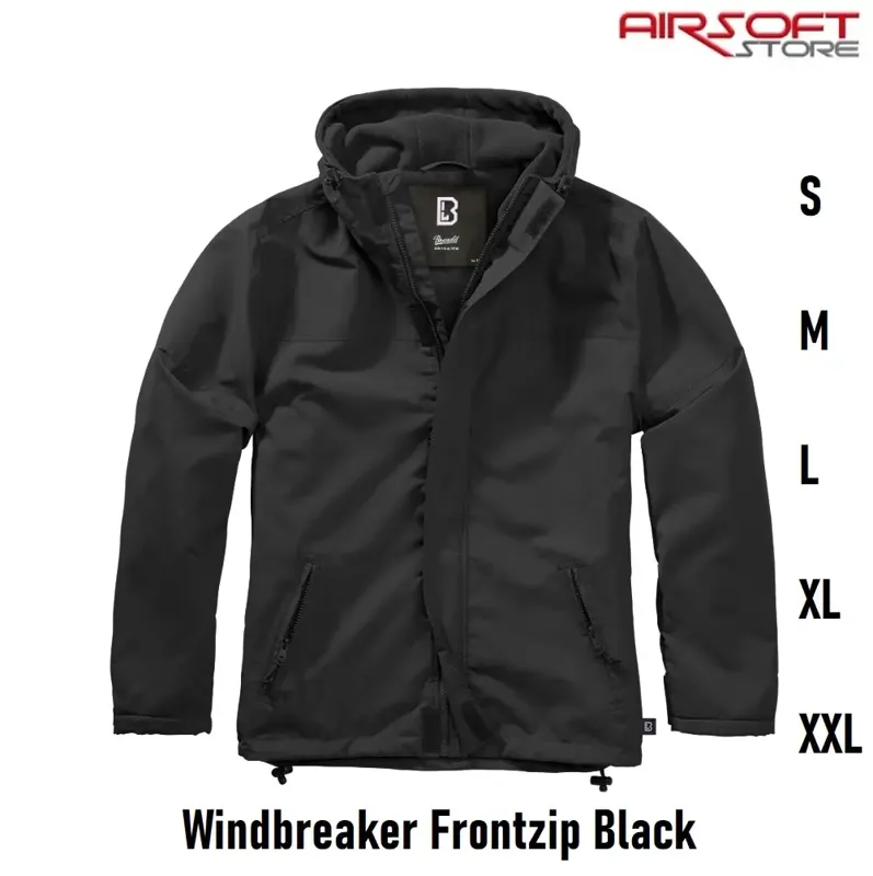 Windbreaker Frontzip · Negro