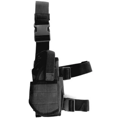 Pistolera Tela Pernera Universal · Negro