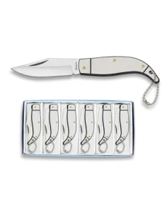Navaja Set de 6 Pcs Acero. Hoja 5.5 cm - Albainox