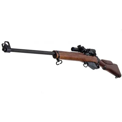 Lee Enfield No 4 MK1 L42A1 Vero Legno Sniper a Molla con Ottica Inclusa - Collector Edition