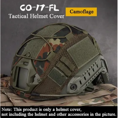 Cover Tattica per Elmetto FAST Pj / Bj con Velcro e Rete - Bw Tedesco