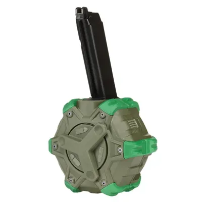 G17 / G18 / G34 Single Trommelmagazin Hi-Cap 350 Schuss - Wei-ETech