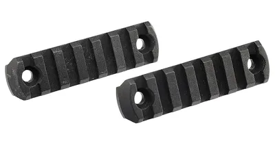 M-LOK 21mm Polymer-Schienen Set 7 Slots / 81mm (2 Stück) - APS Airsoft