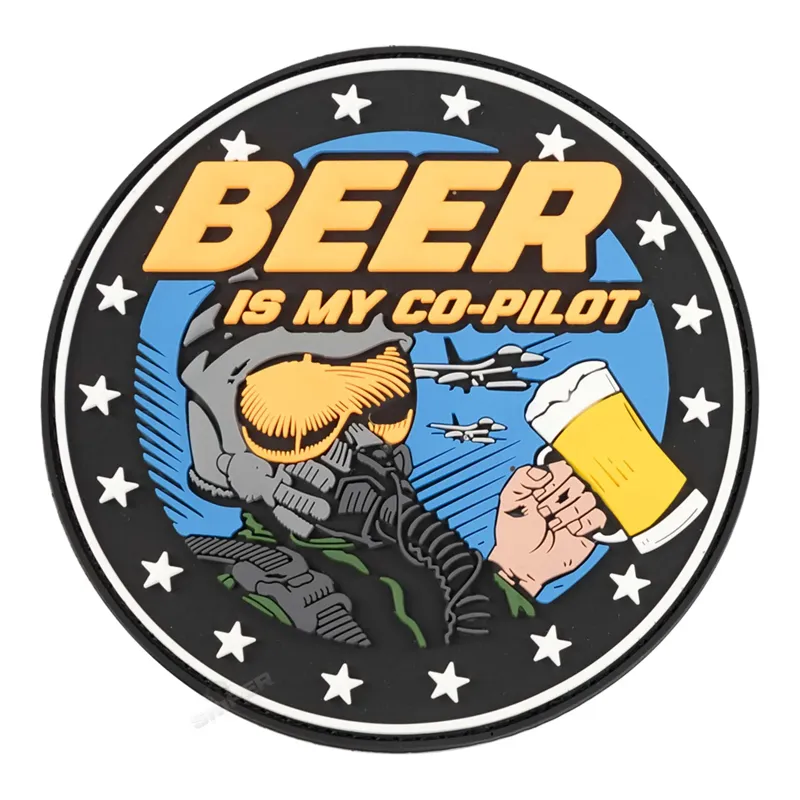 101 Inc Patch 3D PVC Beer Is My Co-Pilot