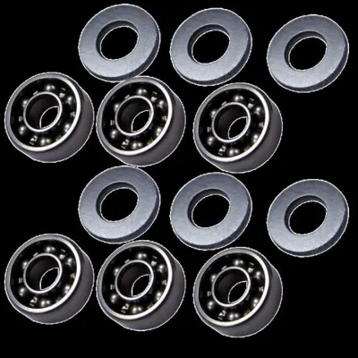 Open Steel Bearing Bushes 8 mm for A&k M249 / M60 / MK43 - FPS Softair