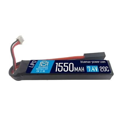 LIPO Μπαταρία 7,4V 1550mAh 20C Stock Type Mini Tamiya - BlueMax
