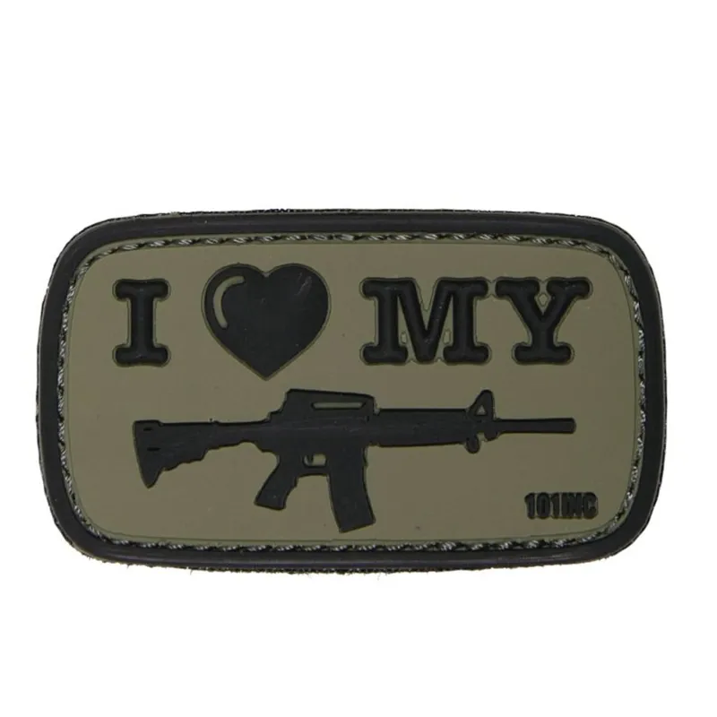 101 Inc I Love My M4 PVC Patch · Verde / OD