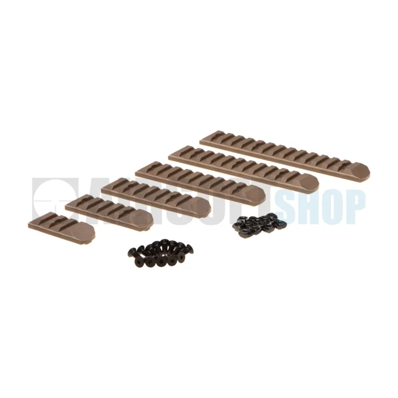 MP Airsoft KeyMod & M-LOK Rail Set 6-PACK · Tan / FDE