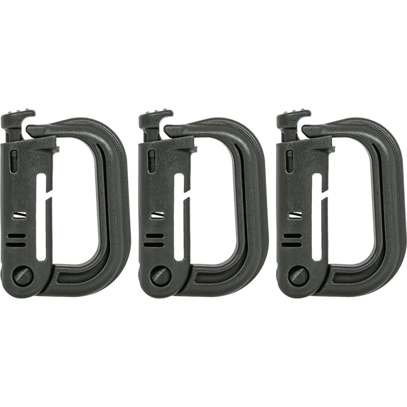 Tacstack MOLLE D-Ring Grimlock 3-PACK · Verde / OD