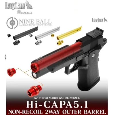 Hi-Capa 5.1 Fixed 2 Way Outer Barrel - Threaded - Laylax