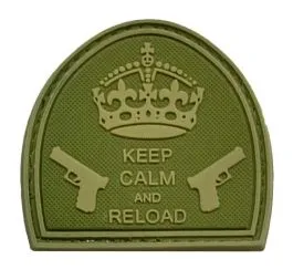 Patch Keep Calm and Reload · Verde / OD