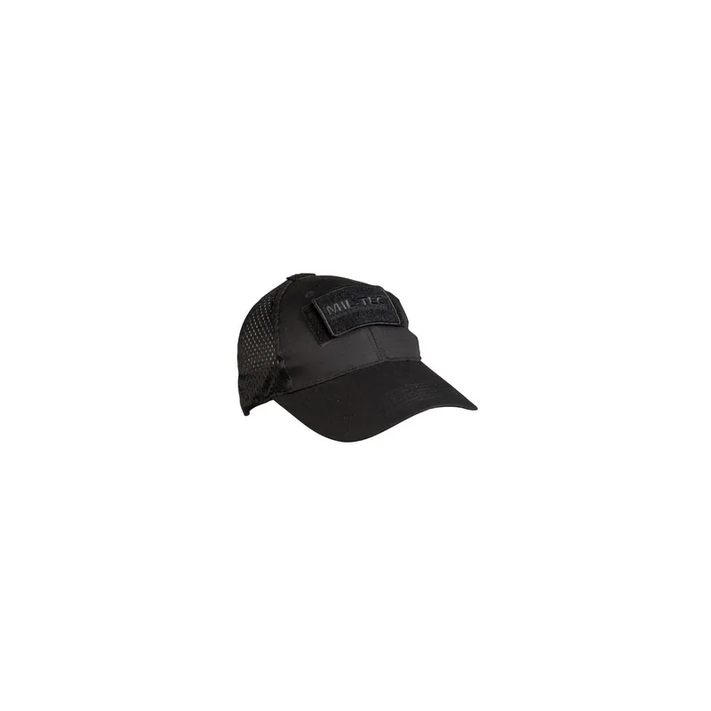 MilTec Net Baseball Cap · Negro