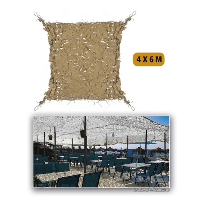 Camo Systems Δίχτυ Σκίασης Ερήμου 4 x 6 Broadleaf Shade Sail
