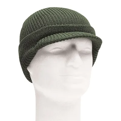Σκούφος Wool Watch Cap Με Γείσο Χακί - Mil-Tec