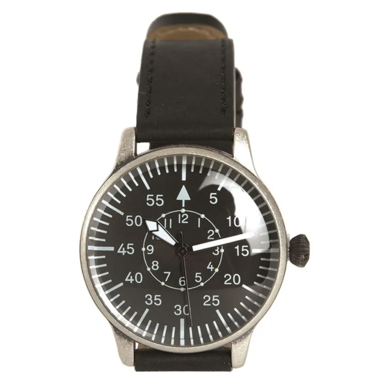 Mil-Tec Ρολόι Pilot Watch Retro Dial Μαύρο · Negro