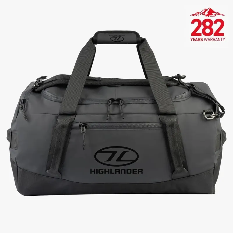 Highlander Σάκος Ταξιδίου Hauler Duffel 65L Μαύρος