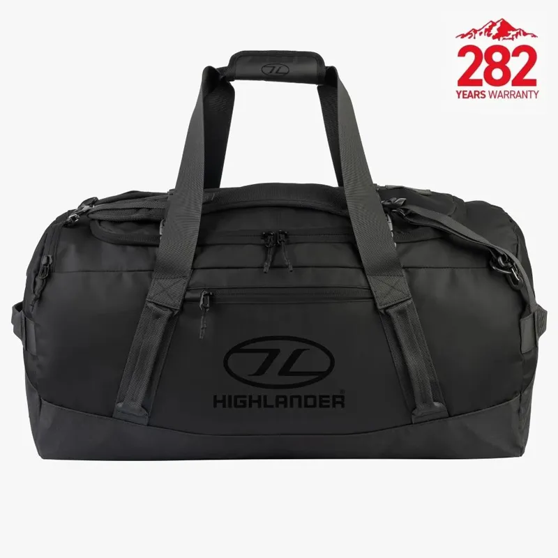 Highlander Σάκος Ταξιδίου Hauler Duffel 90L Μαύρος