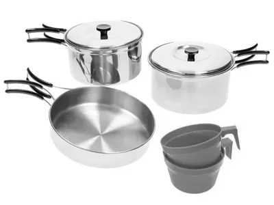 Σετ Μαγειρικής Steel Cook Set 2 Ατόμων - Mil-Tec