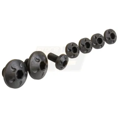 Aluminium Grip Type B 7PCS Set Stainless Steel Custom Grip Screw Set - Dr.Black