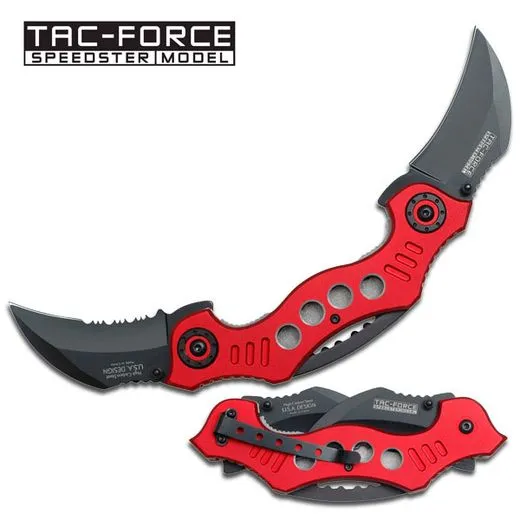 Tac Force Twin Blade Karambit · Rojo