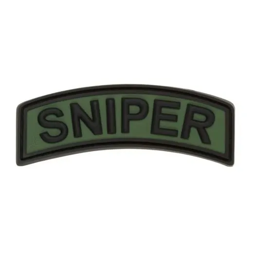 JTG Tab Rubber Patch | Forest · Negro