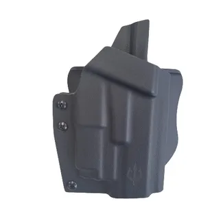 Black Trident Thor Holster Glock 17 Olight BALDR Mini · Negro