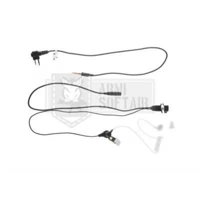 Z-Tac Auricolare Radio FBI Style Acoustic Headset Motorola 2-PIN Connector