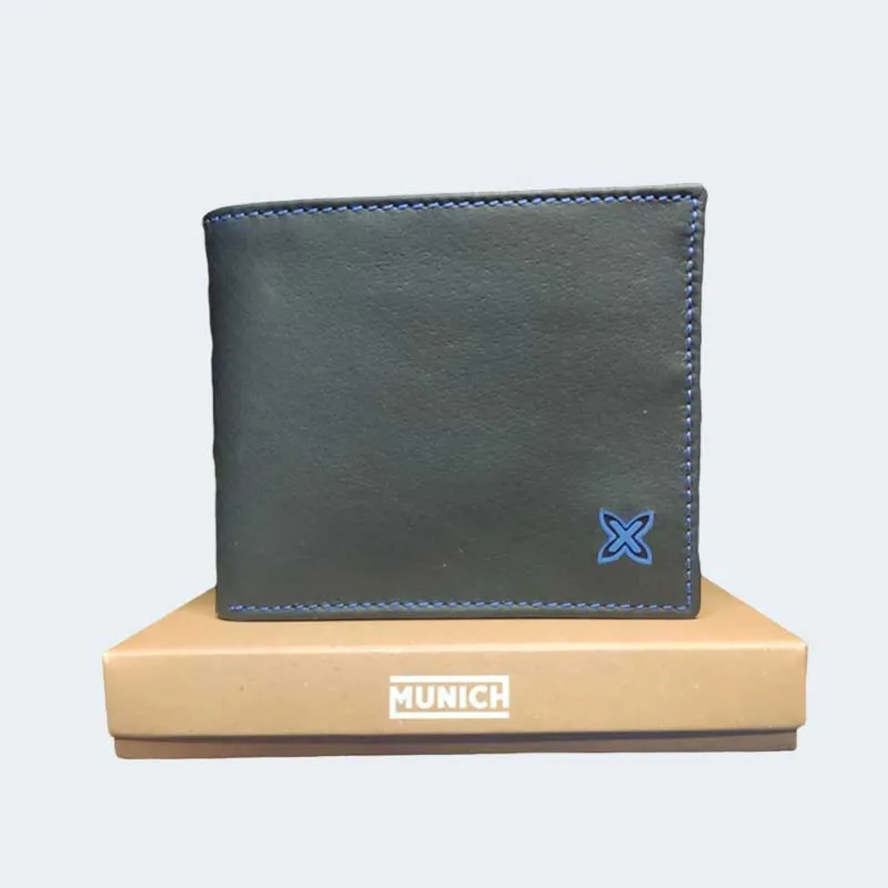 Cartera Munich Mosso D'esquadra Pespunte · Azul