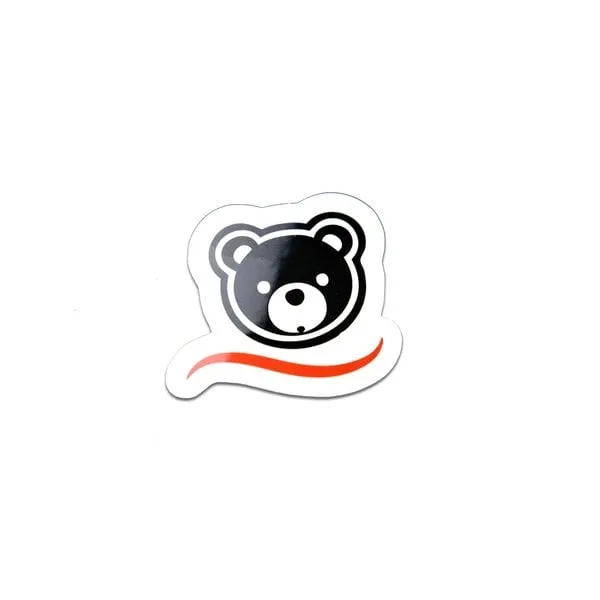 Cubysoft ® Bear Sticker · Negro