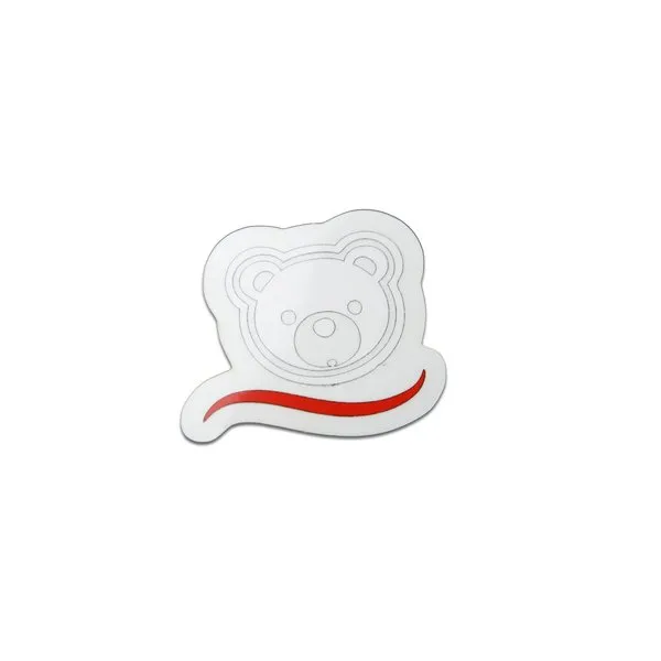 Cubysoft ® Bear Sticker · Blanco