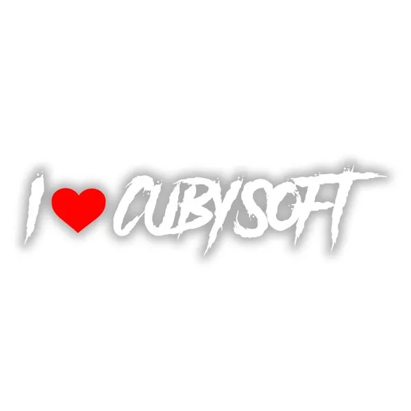 Cubysoft ® I Love Sticker