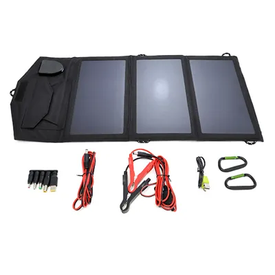 Basic Nature Solar-Ladegerät Offroad Für 12V, 18V Und USB Geräte Faltbar - BasicNature