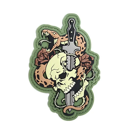 Mil-Spec Monkey 3D Rubber Patch Mit Klettfläche Skull Snake 1 · Multicam