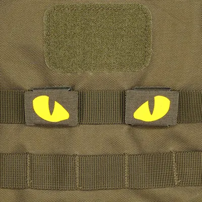 Lasercut MOLLE Stripes Tiger Eyes /Gelb Nachleuchtend 2ER Set - M-Tac