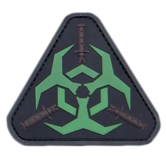 Mil-Spec Monkey 3D Rubber Mit Klettfläche Patch Outbreak Response /Grün · Negro