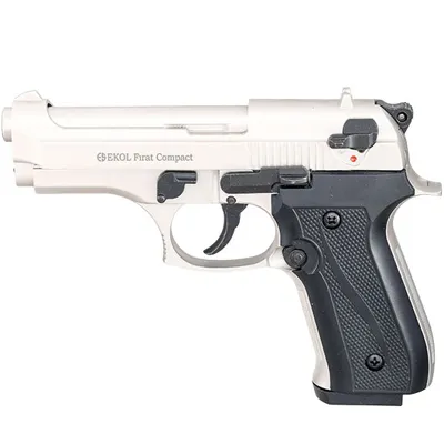 Firat Compact Schreckschuss Pistole Kal. 9 mm P.a.k. Vernickelt - Ekol
