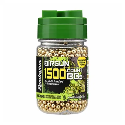 Plated Solid-Steel Stahl-BBs Kal. 4,5 mm 1500ER Schnelllader Goldfarben - Remington