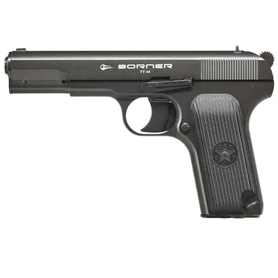 Tt-M CO2 Luftpistole Kal. 4,5mm BB Non-BlowBack Vollmetall Dunkelgrau - Borner