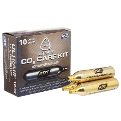 CO2 Care Kit - 9x CO2 Kapseln / 1x Wartungskapsel Je 12g - ASG