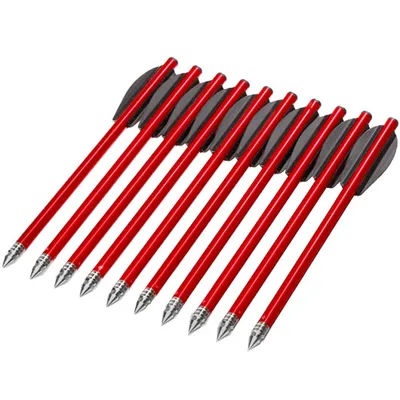 Armbrustpfeile 6,5 Zoll Für VLAD Repetierarmbrust Rot / 10 Stück - EK Archery