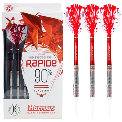 Rapide 90% Tungsten Style A Softip Dartpfeile - Harrows
