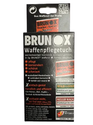 Baumwollwaffenpflegetuch - Set - Brunox