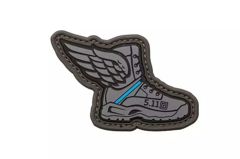 Patch PVC Limité Winged Boots 5.11 · Gris bleu