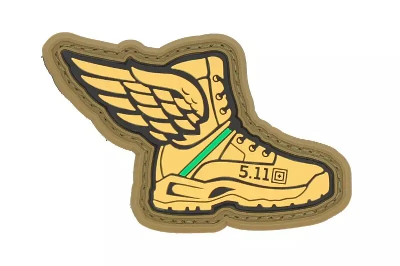 Patch PVC Limité Winged Boots Jaune 5.11 · Verde / OD