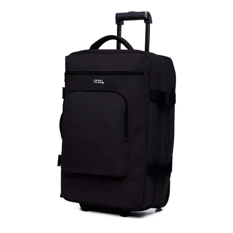 Polo Τσάντα Ταξιδιού Τρόλεϊ Osaca 60LT Μαύρη